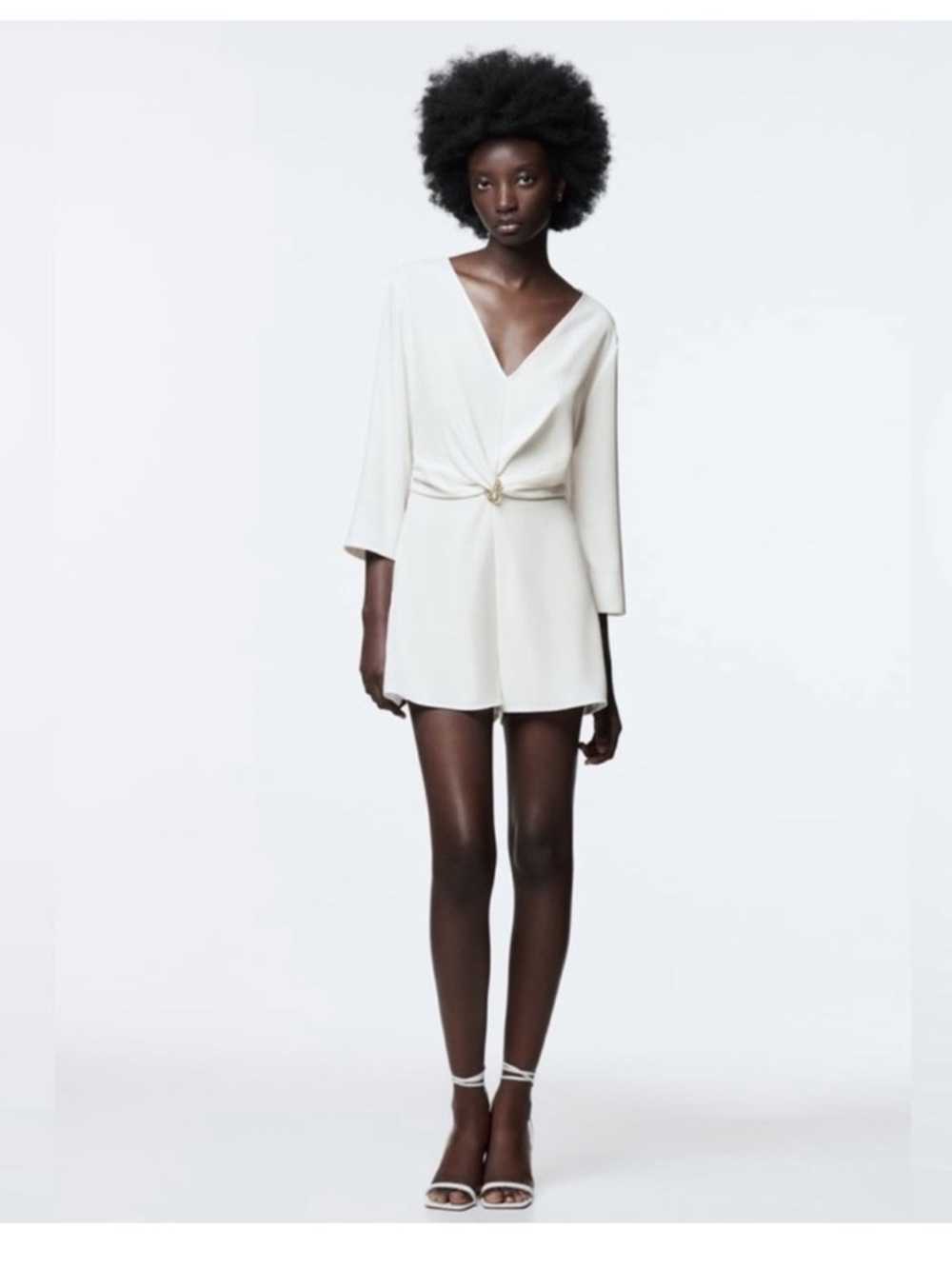 Zara Chain Trim Knotted  Jumpsuit